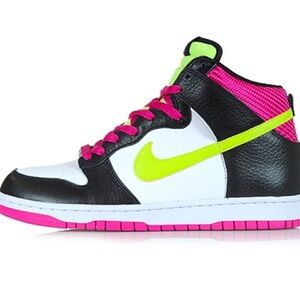 Nike Dunk High Sneakers - Black, White